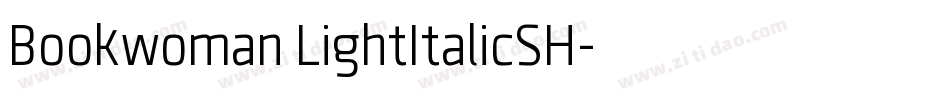 Bookwoman LightItalicSH字体转换